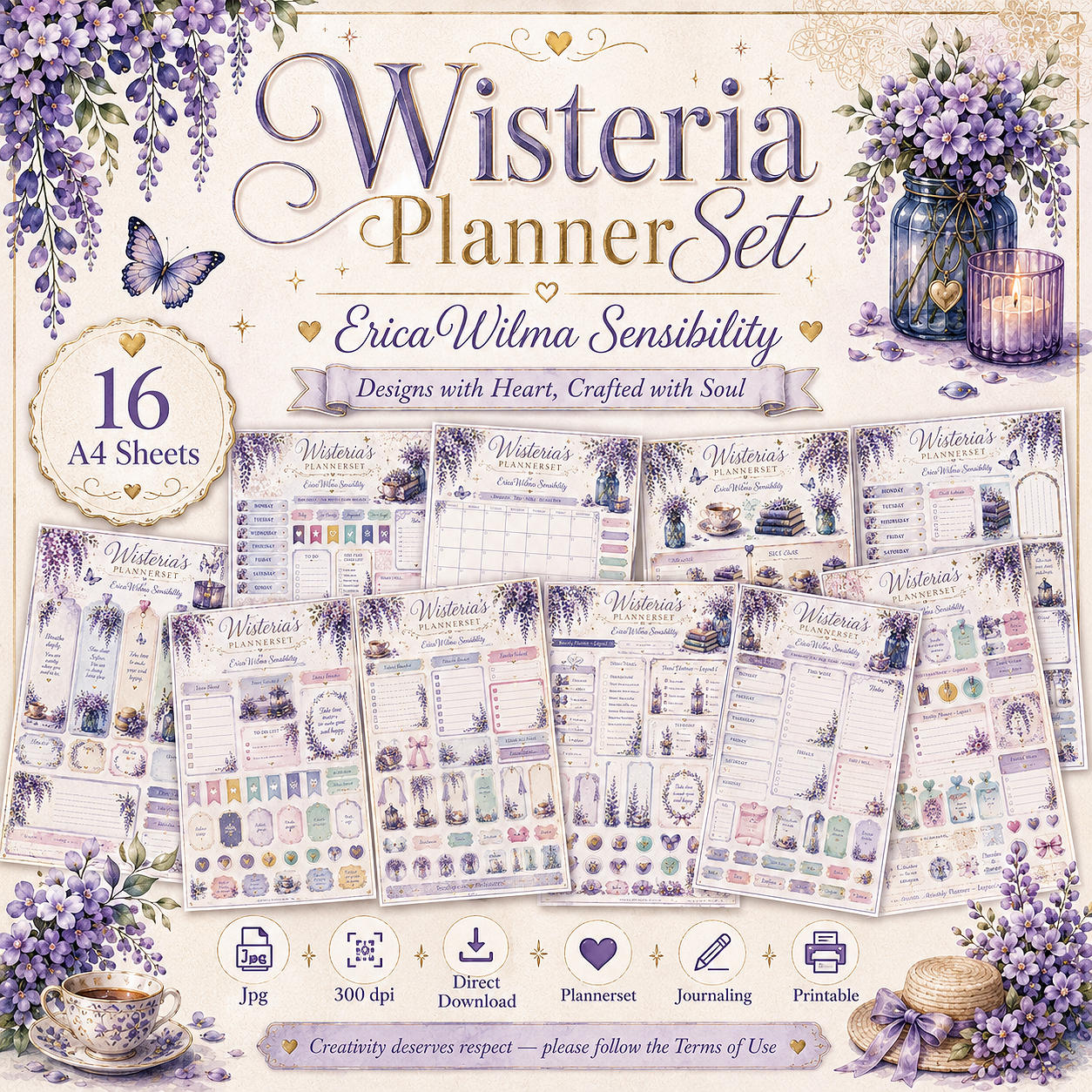 (image for) EW AI Plannerset Wisteria 2026